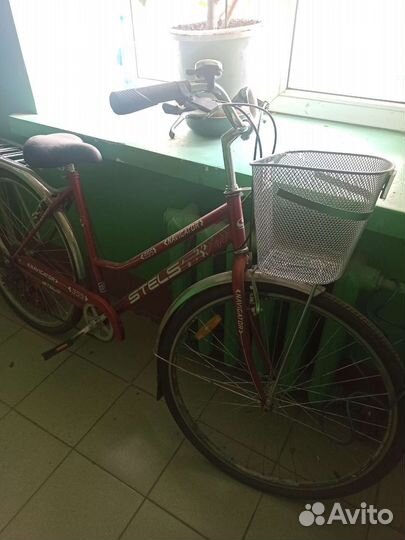 Велосипед стелс с корзиной
