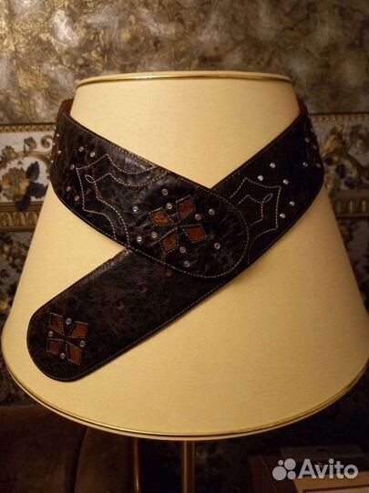Кожаный женский ремень- пояс