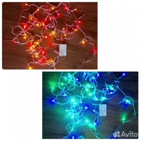 Электрогирлянда и советские наборы ёлочных игрушек