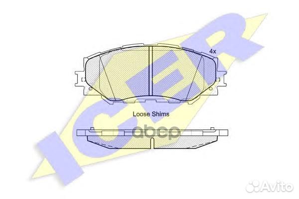 181760 колодки дисковые передние Toyota RAV4 2
