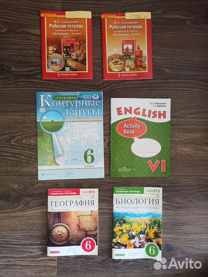 Рабочие тетради 6 класс