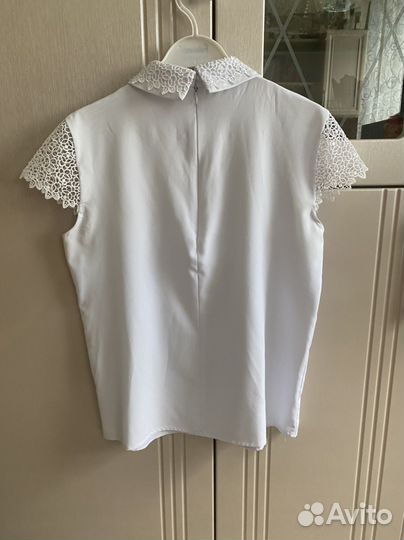 Блузка белая школьная 158