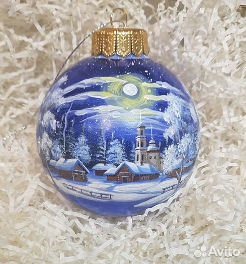 Новогодние стеклянные шарики