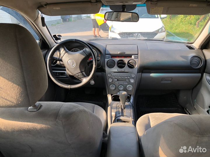 Mazda 6 2.0 AT, 2004, битый, 180 000 км