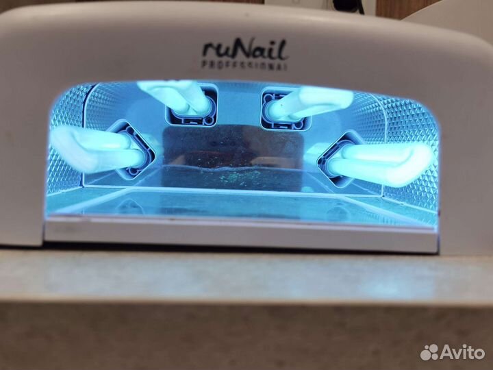 Уф лампа ruNail+фольга+подушка для маникюра