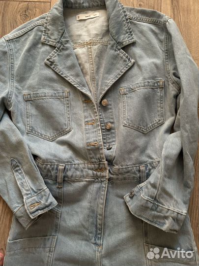 Комбинезон джинсовый mango M женский