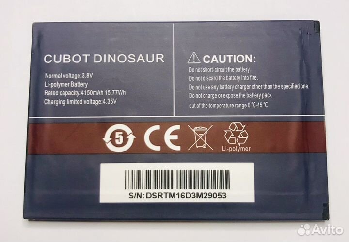 Аккумулятор cubot dinosaur