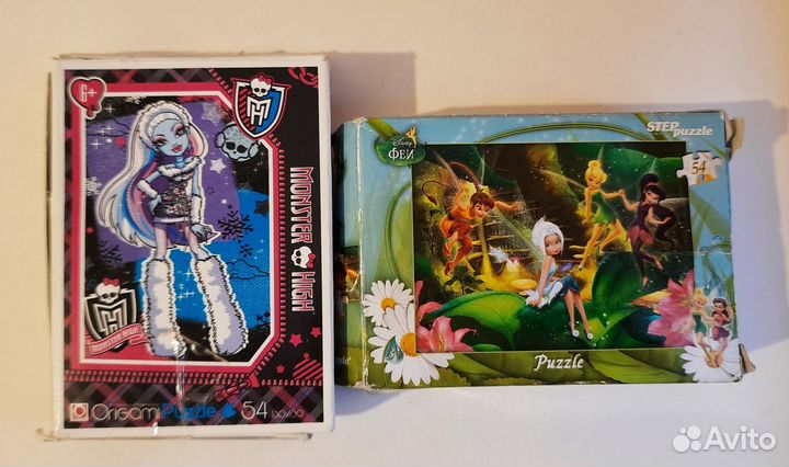 Пазлы для детей (4 набора)