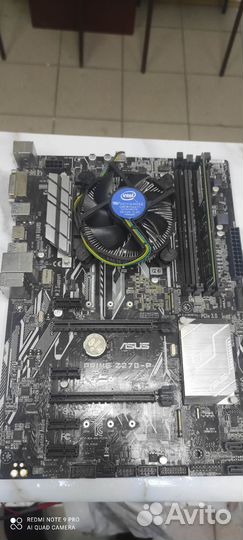 Материнская плата с процессором