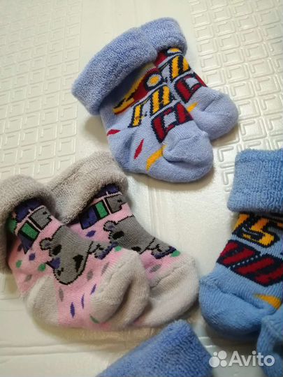 Носки теплые для новорождённых