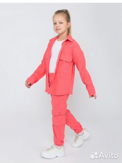 Вельветовый костюм новый детский 128-134