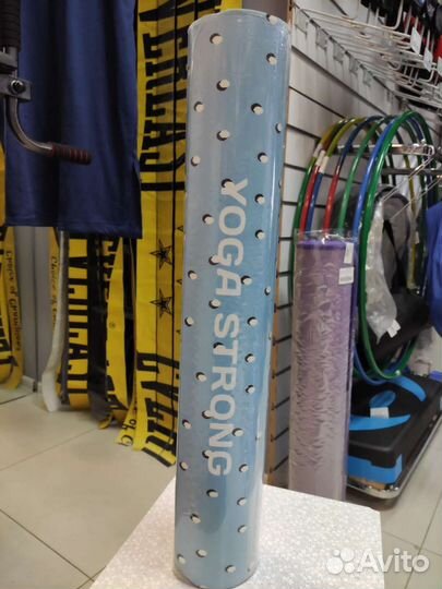 Коврик для йоги и фитнеса каучук