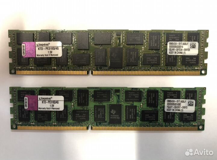 Оперативная память Kingston KTD-PE310Q/4G 4Rx8, 85