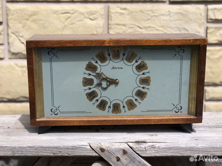 Часы каминные настольные механические СССР Весна