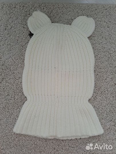 Шапка балаклава с ушками 52-56