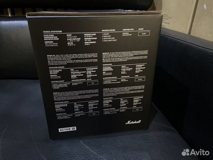 Портативная акустика Marshall Acton 3 III black