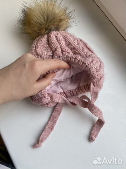 Шапка зимняя для девочки 46 48