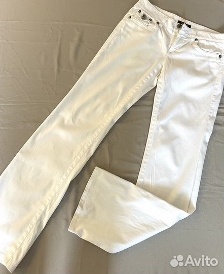 Женские белые джинсы Италия Манго Roberto Cavalli