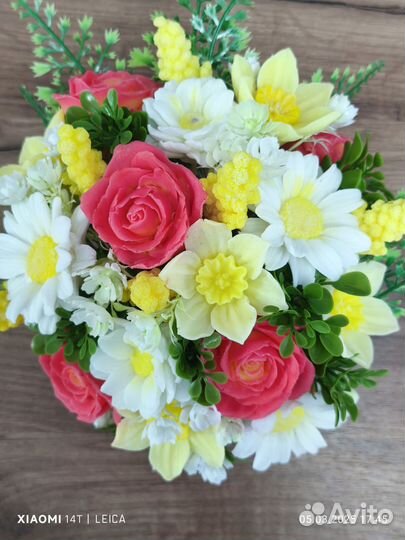 Букет цветов из мыла