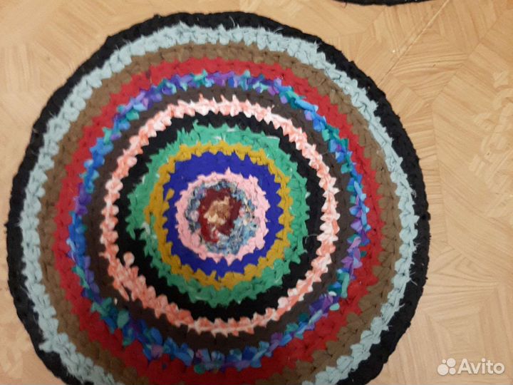 Вязанные коврики крючком