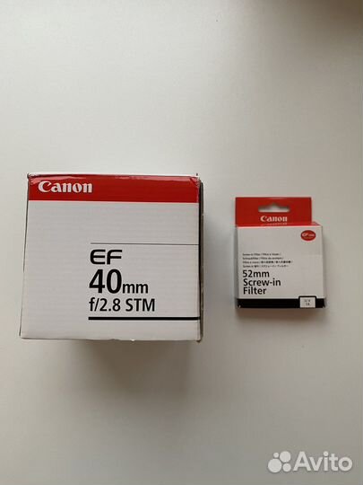 Объектив Canon EF 40mm f/2.8 STM