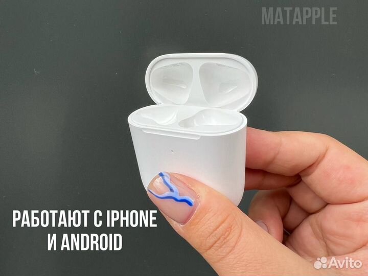Airpods 2 новые/гарантия/бонус чехол