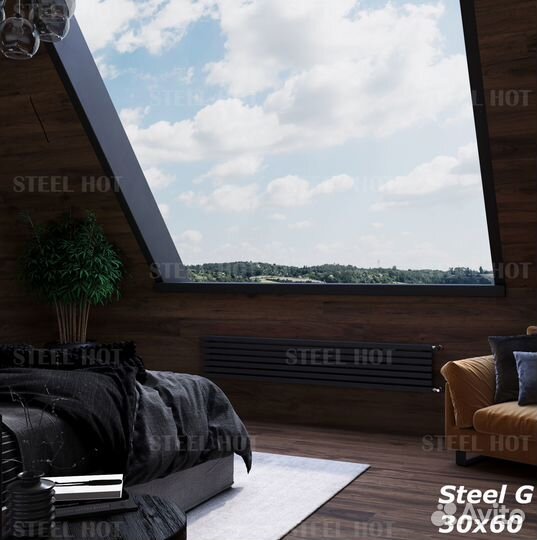 Горизонтальный трубчатый радиатор Steel-Hot от зав