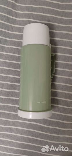 Термос 1л, со стеклянной колбой