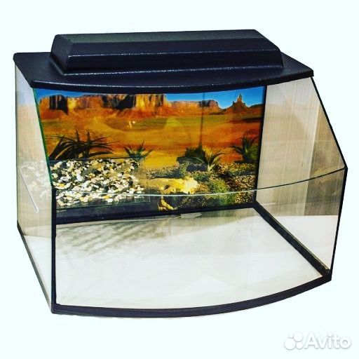 Аква Террариум для черепах с островом 47x36x32