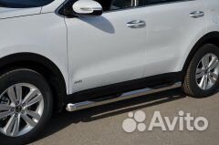 Наступательные пороги труба с проступью