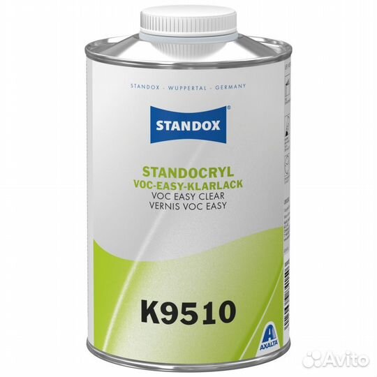 Standox Лак VOC Easy Clear K9510, 1л+ От-ль 20-30
