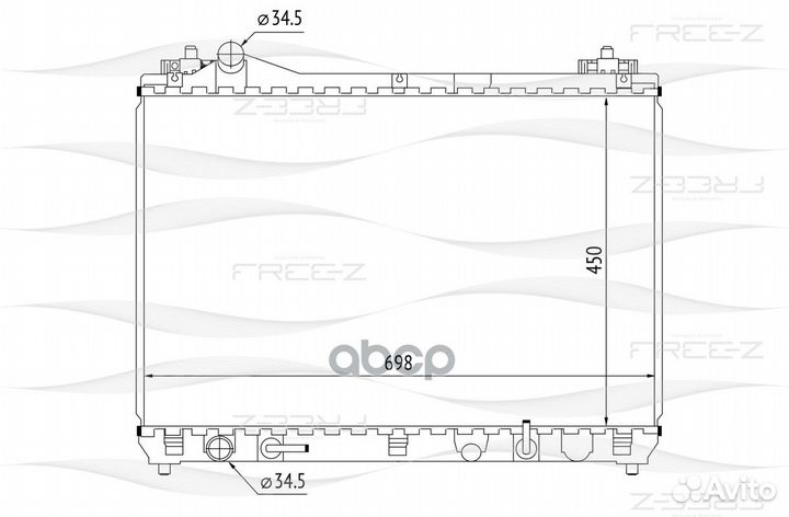 KK0244 радиатор Suzuki Grand vitara 05 KK0244