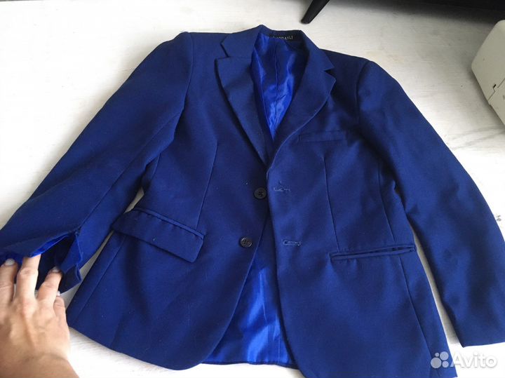 Синяя школьная форма на мальчика до 130 см