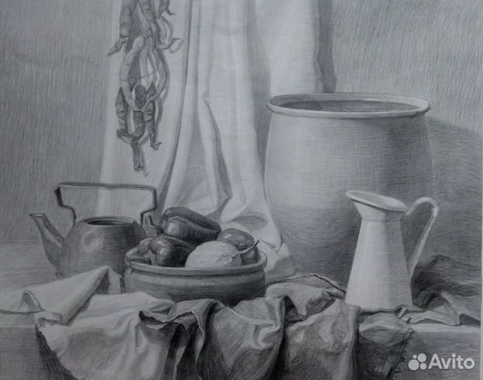 Картина графика, натюрморт