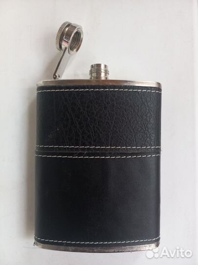 Фляжка нержавеющая с крышкой