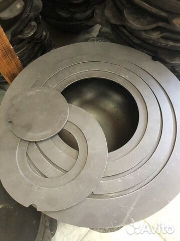 Металлические кольца на печь