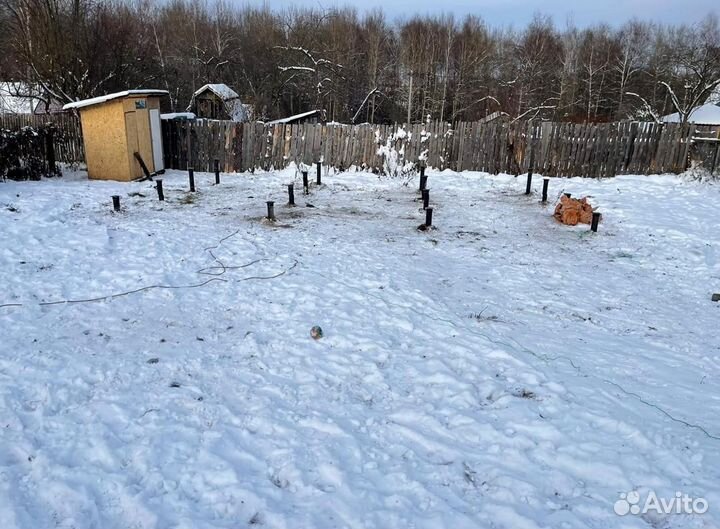 Установка винтовых свай