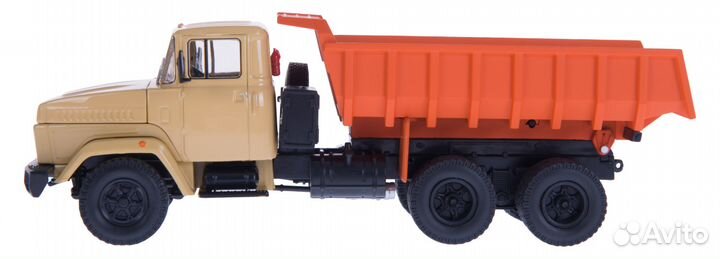 Краз-6510 (1985-94) самосвал, бежевый / оранжевый