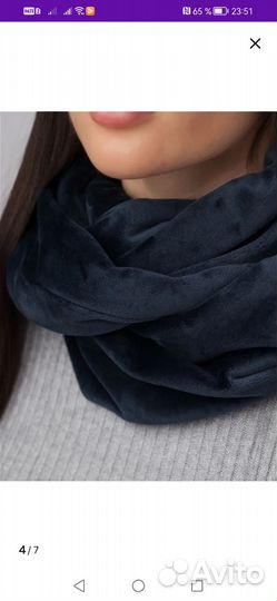 Комплект шапка и снуд