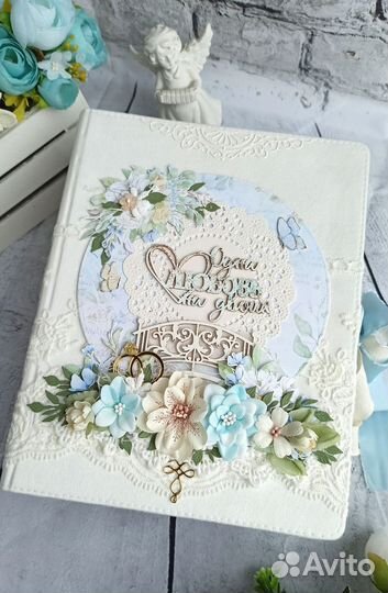 Свадебный фотоальбом ручной работы