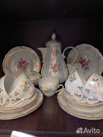 Кофейный сервиз гдр Роза