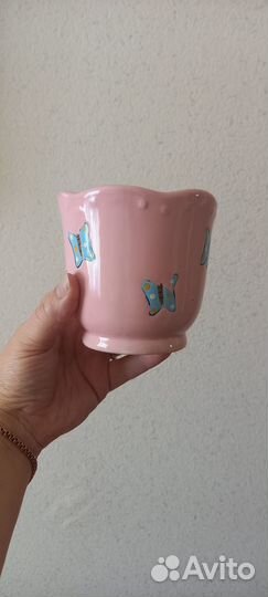 Керамический горшочек для цветов