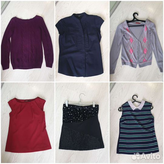 Вещи пакетом (42 шт) +ремни, р.42