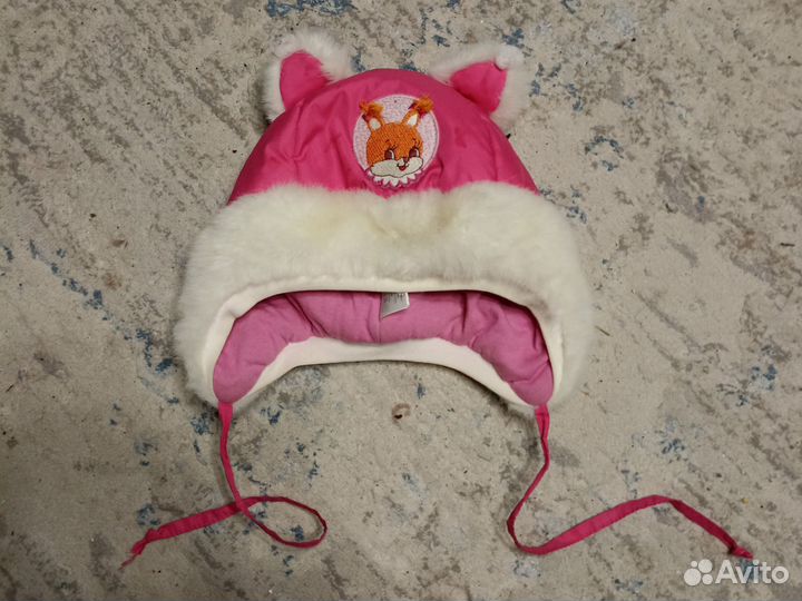 Шапка зимняя для девочки 46 48