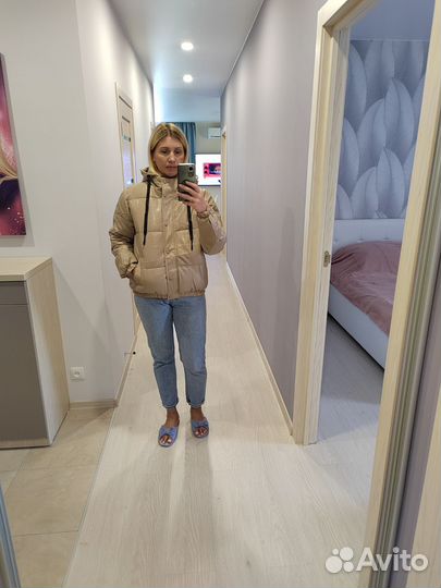 Куртка кожаная женская 48 размер