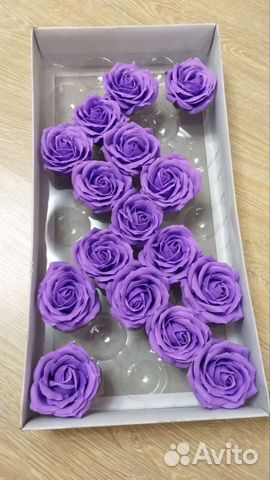 Розы из мыла