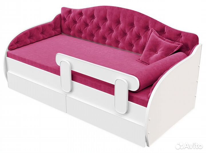 Детская кровать-тахта 80*170 розовая
