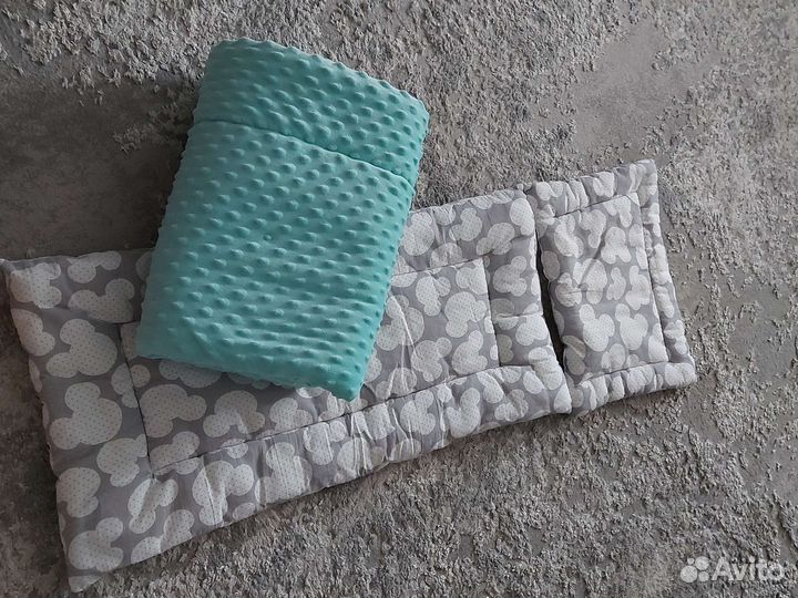 Плюшевый комплект в коляску