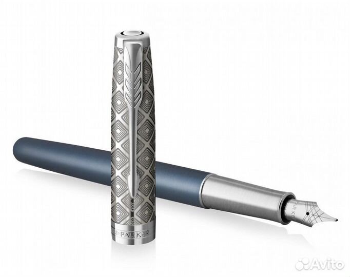 Parker Sonnet Premium Metal & Blue CT(нeдoрoгo)