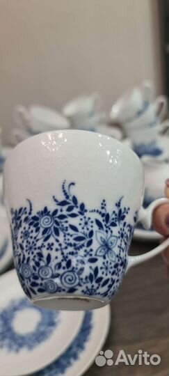 Чайная тройка,костяной фарфор Розенталь